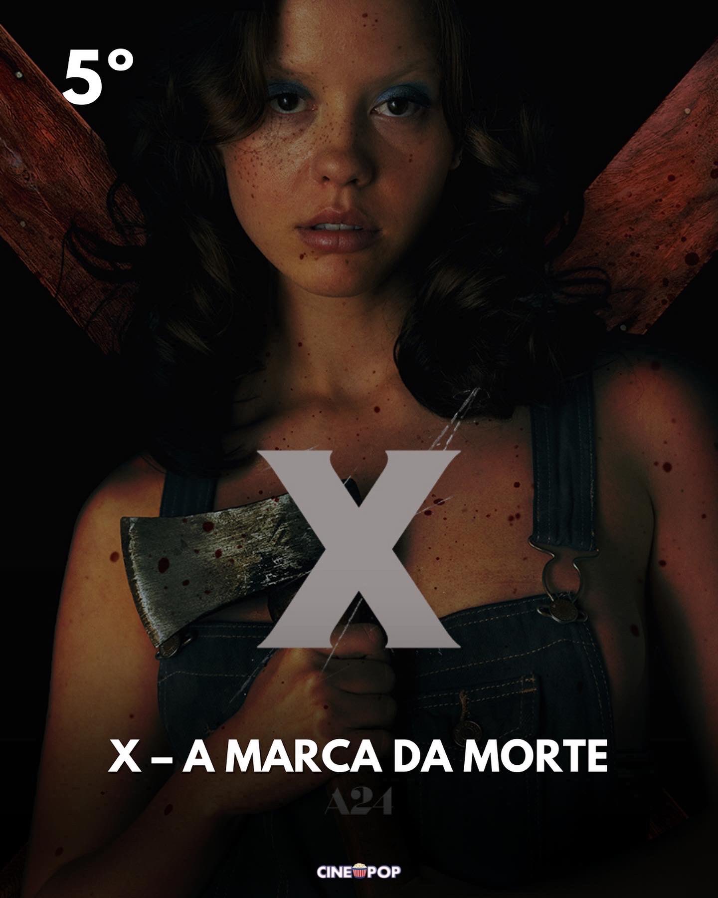 CinePOP على X: 5. X - A MARCA DA MORTE O Ti West, que já tinha feito A  Casa do Demônio, Hotel da Morte e VHS, entregou um soft porn  aterrorizante. O