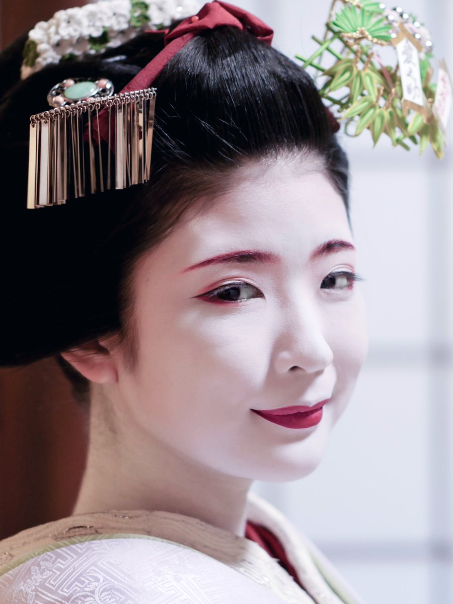勝彩 かつさ 芸妓 上七軒 店だし 手拭い-