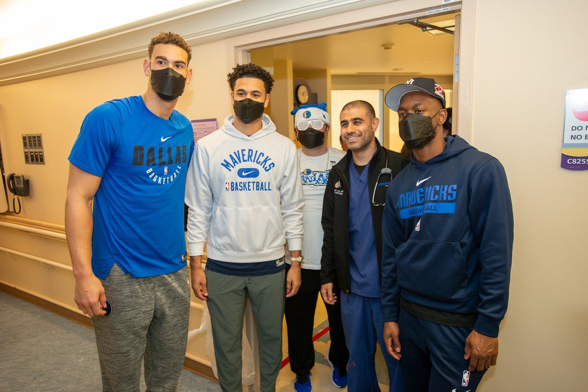 Thank you @dallasmavs for helping to spread laughter and cheer to our @childrens patients.