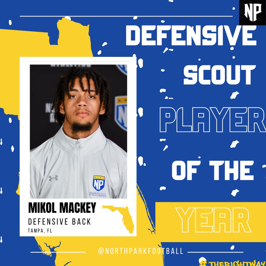 NPUFootball's tweet photo. Congratulations to our Defensive and Offensive scout players of the year. 
#therightway
@CoachRook @CoachStapf @Cobbs_The_Coach @CoachWes3 @Coach_Bob_Nics @CoachWalsh62 @CoachLPayne https://t.co/3OmEeYcGkr
