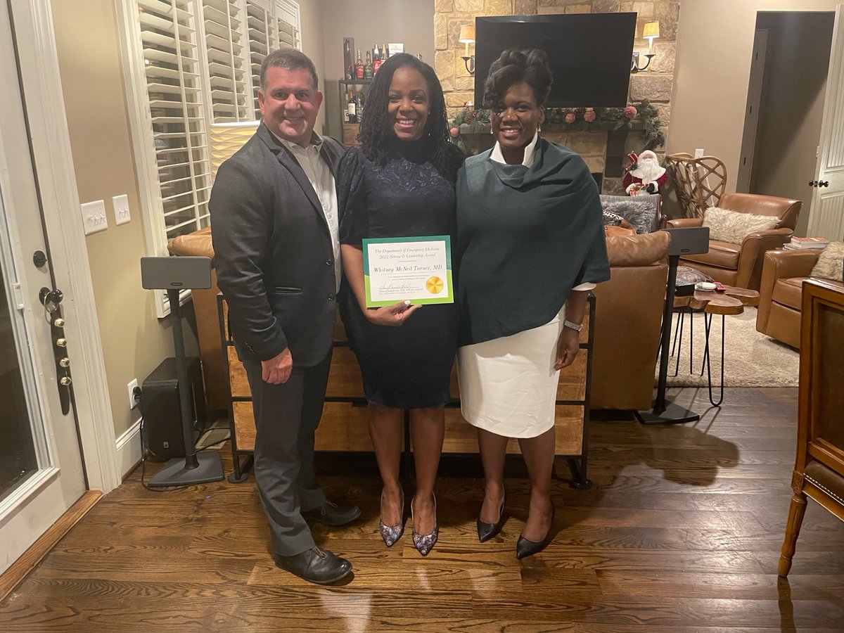 This week @UABEmergencyMed celebrated our inaugural faculty awards at our holiday dinner. Congratulations to @rushtonation @RyanCoute, Dr. Whitney Turner, and @EMSdocFerg! We are grateful to have such excellent faculty representing every aspect of our tripartite mission.