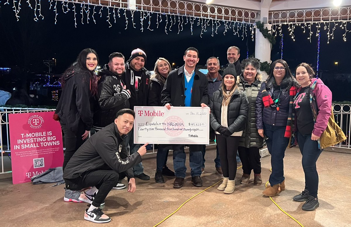 Jenette Martinez (@miss_jj32) on Twitter photo Another T-Mobile Hometown Grant winner in New Mexico to the lovely city of Espanola. The energy from this city was on fire! <a href="/RMM_Phi/">Phi</a> <a href="/MichaelDuncanLA/">Michael Duncan</a> @JT_smrYAY <a href="/JohnStevens_/">John Stevens</a> <a href="/ChartierDoug/">Doug Chartier</a> <a href="/JonFreier/">Jon Freier</a> <a href="/MikeSievert/">Mike Sievert</a> <a href="/TMobile/">T-Mobile</a> Another T-Mobile Hometown Grant winner in New Mexico to the lovely city of Espanola. The energy from this city was on fire! <a href="/RMM_Phi/">Phi</a> <a href="/MichaelDuncanLA/">Michael Duncan</a> @JT_smrYAY <a href="/JohnStevens_/">John Stevens</a> <a href="/ChartierDoug/">Doug Chartier</a> <a href="/JonFreier/">Jon Freier</a> <a href="/MikeSievert/">Mike Sievert</a> <a href="/TMobile/">T-Mobile</a>