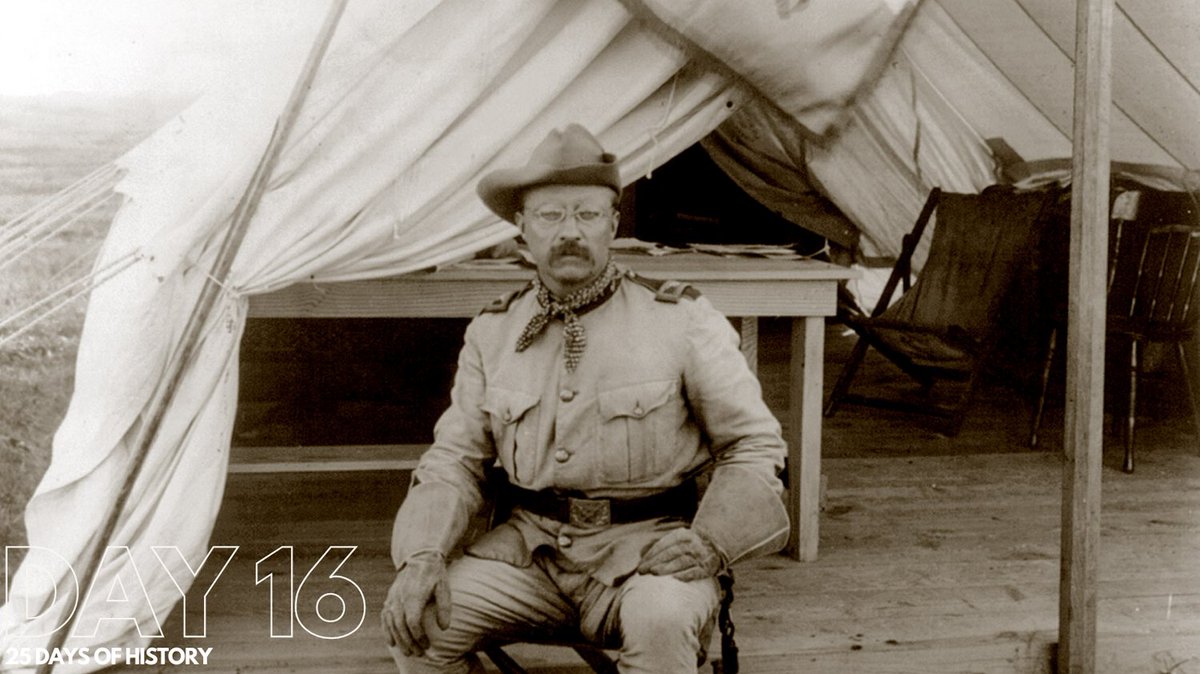 Day 16: 1907, Theodore Roosevelt sent the 'Great White Fleet' to prove the US's new presence as a world power. Did you know? Roosevelt was blind in one eye after a boxing injury in the White House. #roosevelt #historicnewspapers #greatwhitefleet #americanhistory #didyouknow