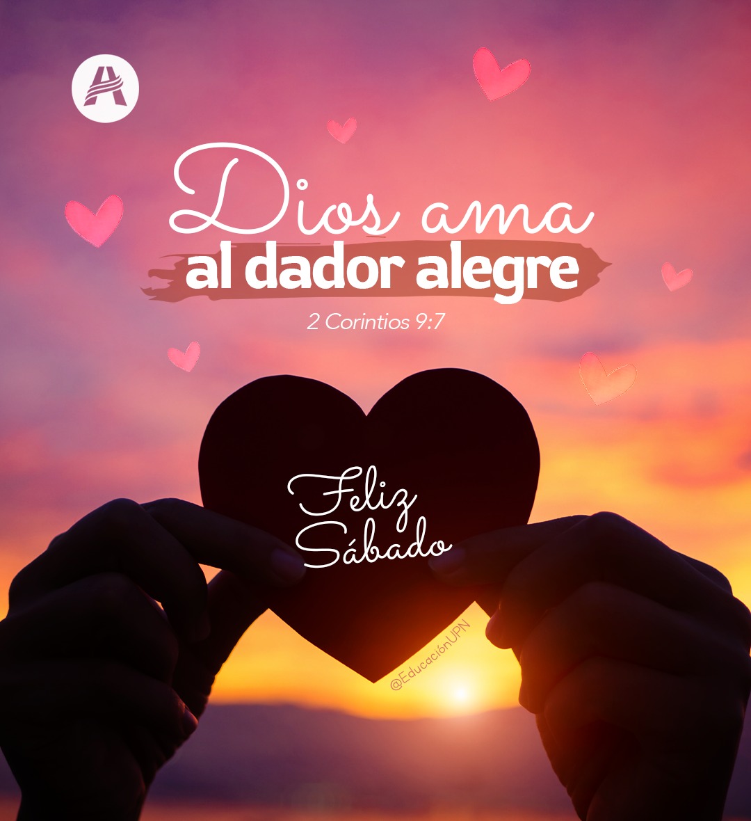 🙏🏻 Tal vez pienses que no tienes mucho para dar, pero el simple hecho de sonreír a una persona y darle una palabra de afecto puede marcar una gran diferencia en su vida✨. Sé generoso con lo que tienes y da con alegría. #FelizSábado 🌅🤩💙

#EducaciónAdventista #MásAmorenNavidad