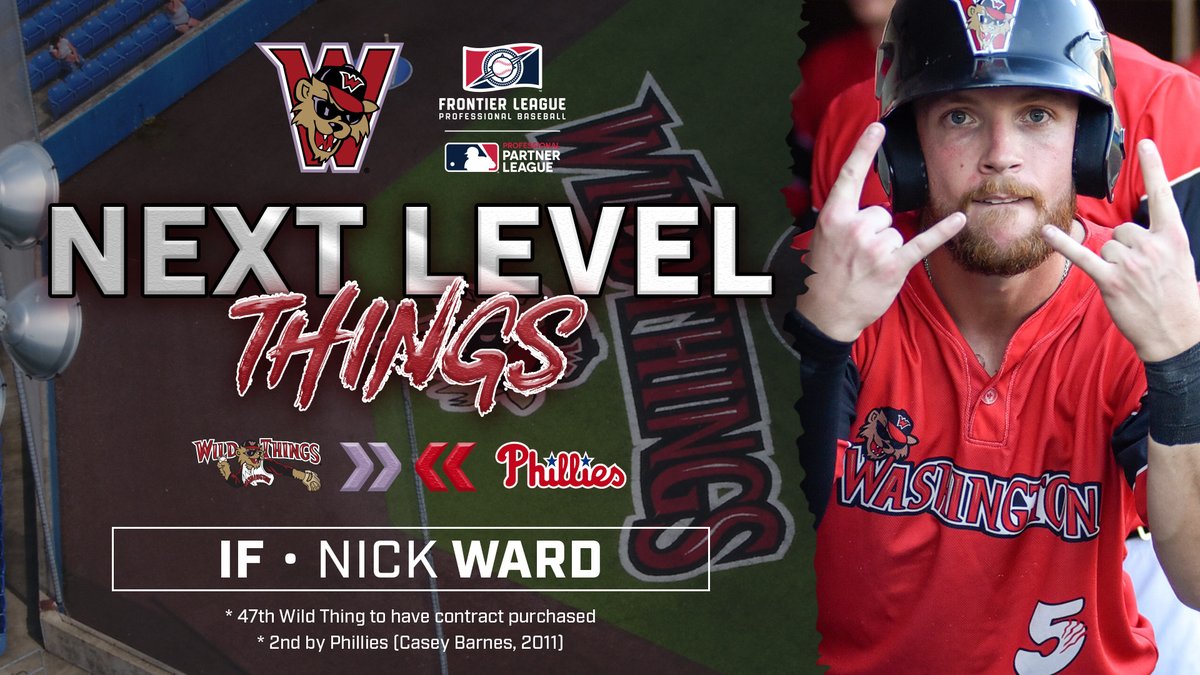 Washington Wild Things (@washwildthings) on Twitter photo With great excitement, we announce that <a href="/FLProBaseball/">Frontier League</a> MVP candidate and 2022 All Star SS Nick Ward (<a href="/NickWard32/">Nick Ward</a>) is headed to the <a href="/Phillies/">Philadelphia Phillies</a> organization!
Ward's hometown team has purchased his contract from our club!
📖: bit.ly/NickWardPhilli…
#WeMakeForeverFans With great excitement, we announce that <a href="/FLProBaseball/">Frontier League</a> MVP candidate and 2022 All Star SS Nick Ward (<a href="/NickWard32/">Nick Ward</a>) is headed to the <a href="/Phillies/">Philadelphia Phillies</a> organization!
Ward's hometown team has purchased his contract from our club!
📖: bit.ly/NickWardPhilli…
#WeMakeForeverFans