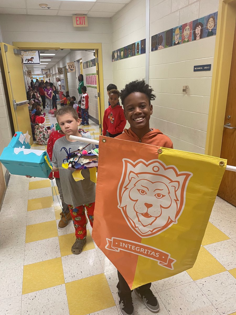 Our students did an amazing job at our 2nd annual Winter Parade! Students were given a STEAM challenge to work with their house members to create a float that represented their house. Houses were able to show off their floats during our parade. Check out some of the floats!