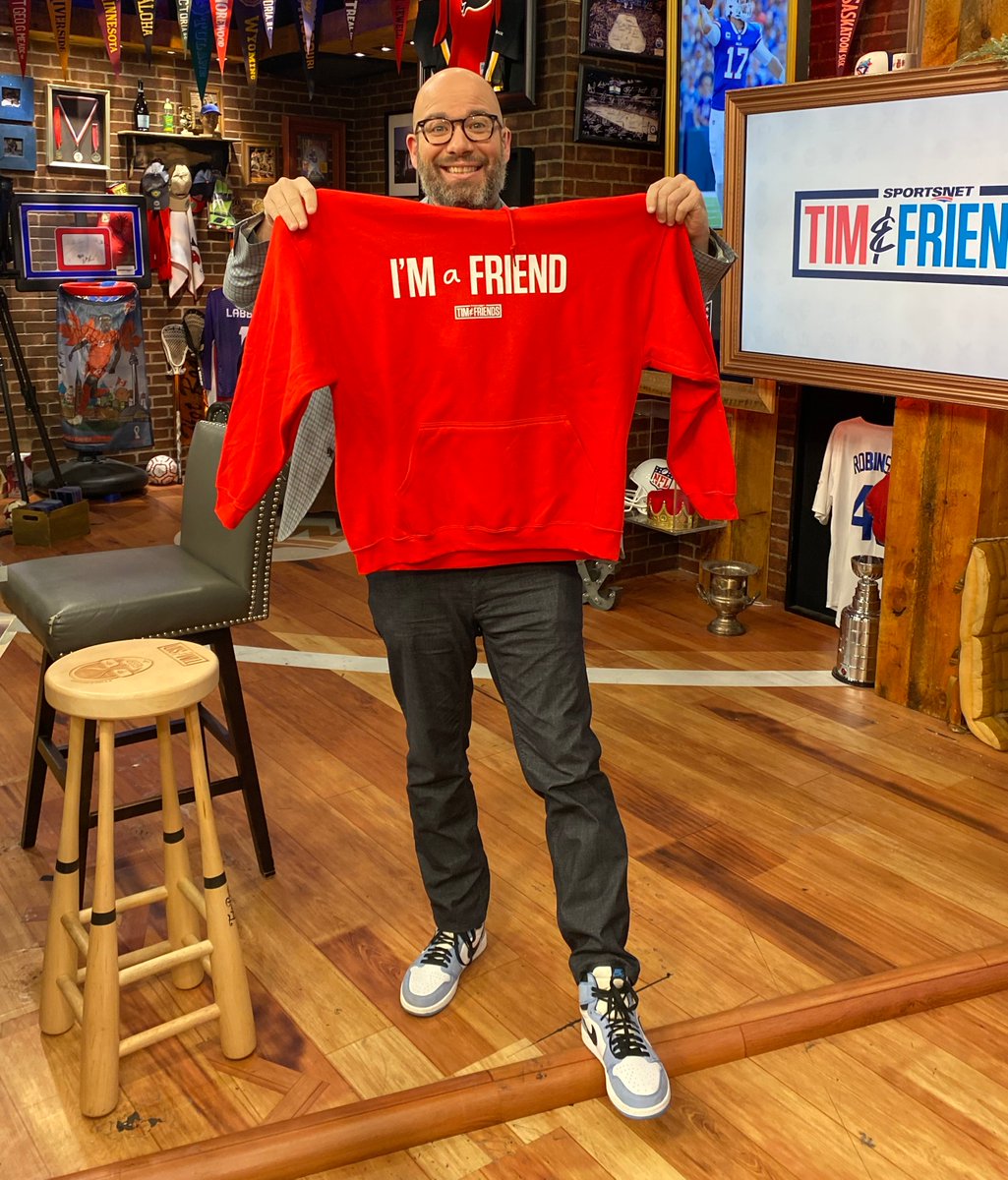 🚨 HOODIE GIVEAWAY 🚨

Here’s how to win a special edition "I'm a Friend" hoodie:

⚽️ Follow <a href="/timandfriends/">Tim and Friends</a>
⚽️ Must use #TFPredict
⚽️ Pick the score (90 minutes) &amp; winner of Argentina vs France.
⚽️ Random correct score/winner will be selected

Deadline: Sunday at 10am ET