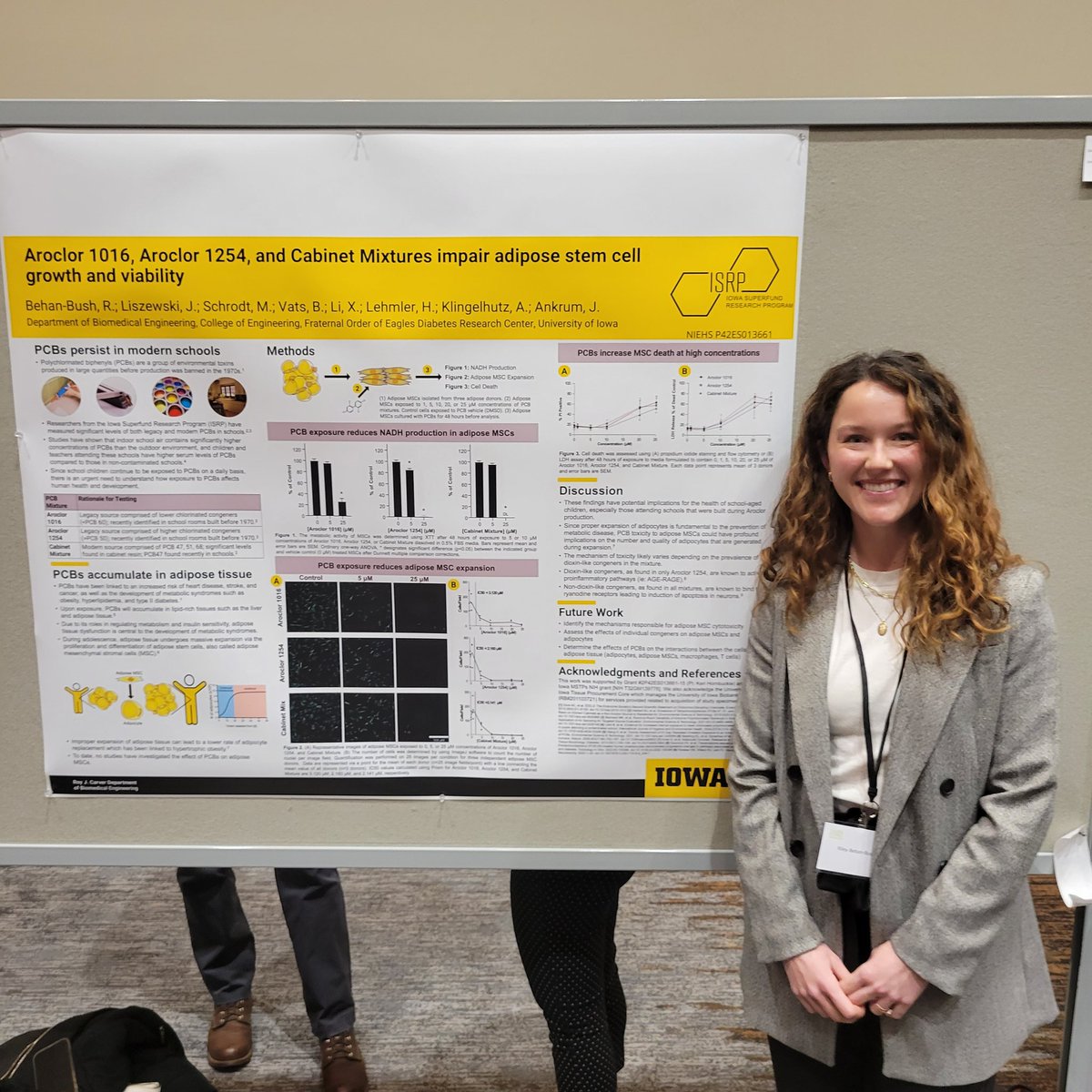 JamesAnkrum's tweet photo. We had a great time presenting our @IowaSRP work at the annual @SRP_NIEHS meeting. So great to see trainees shine. Proud mentor moments. #SRP35 https://t.co/B3JFWwRi8X