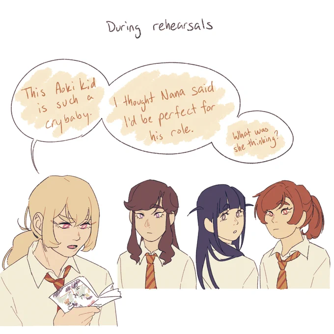 also some sillys for the kiekoi crossover. you cry in front of ur friends ONCE and now they know u as the guy that cries
#revuestarlight #kietahatsukoi 