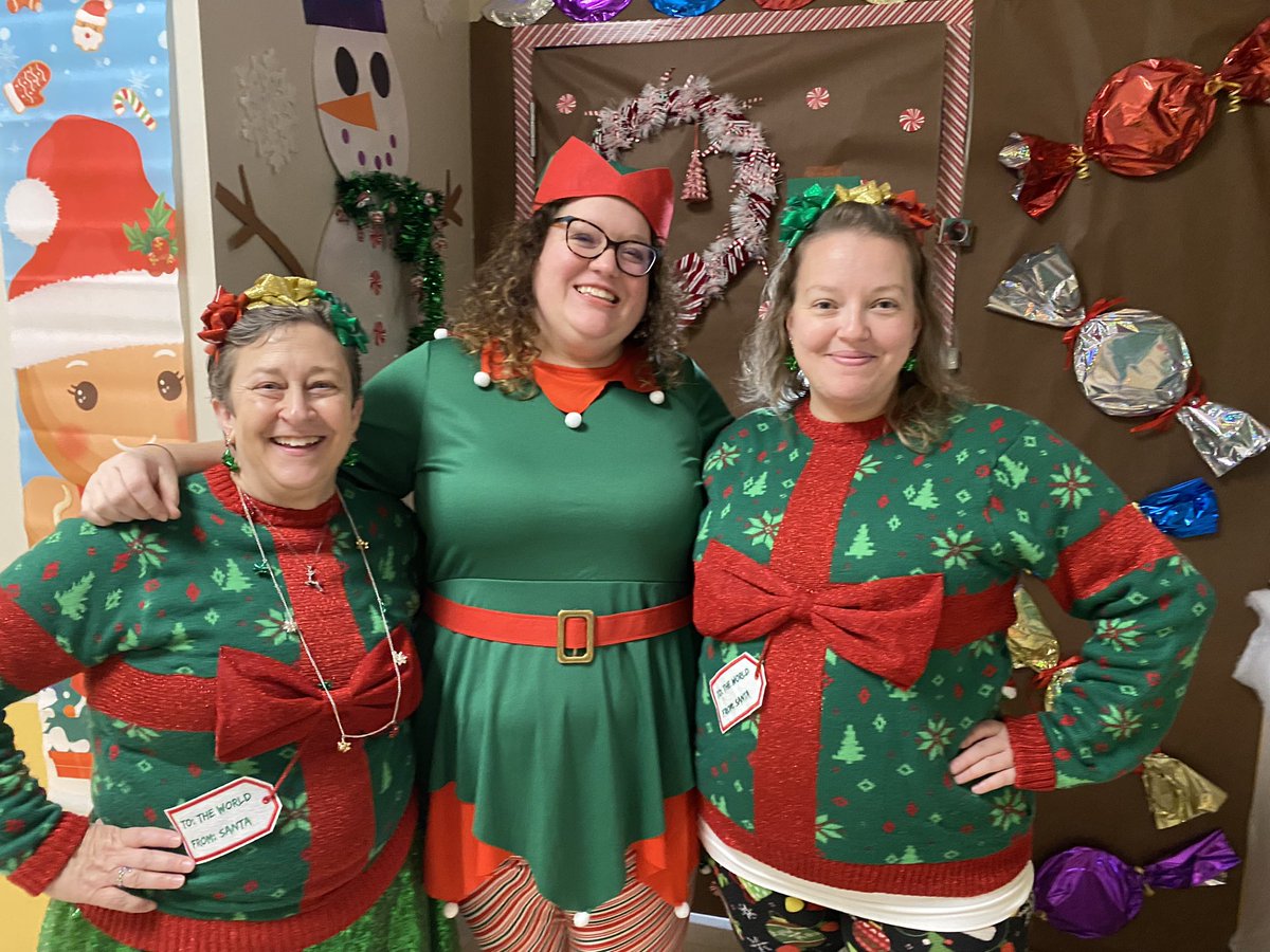 Showing that holiday spirit from head to toe!