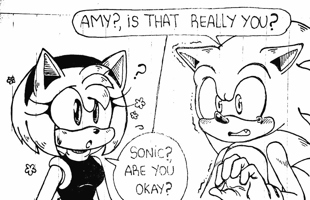 🌸magenta_mel🌸🇵🇸 on X: Have Sonamy in my au💗💙🧍‍♀️ And