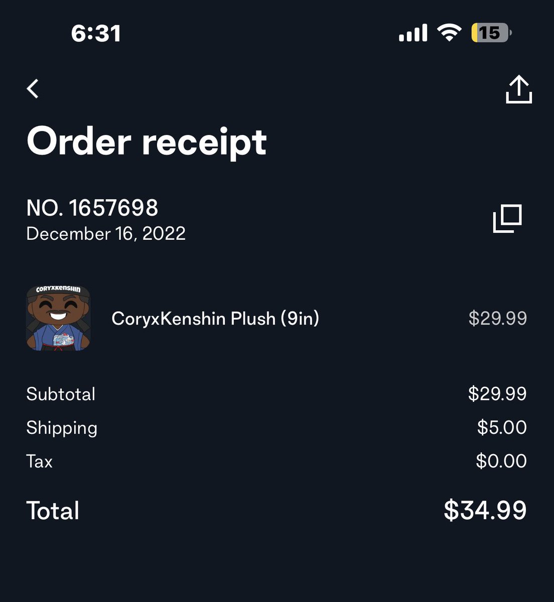 i_exper's tweet photo. Just Secured My Wife’s Plushie , Thanks @CoryxKenshin ✊🏼🔒 https://t.co/Ck5DctzH9y