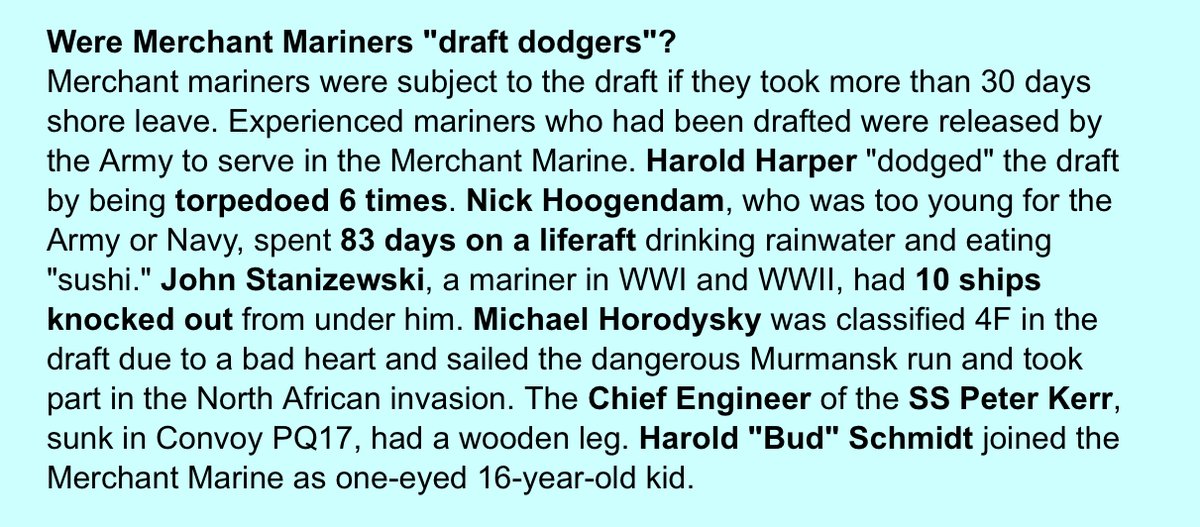 AMMV on Twitter "Were Merchant Mariners "draft dodgers.” http//usmm