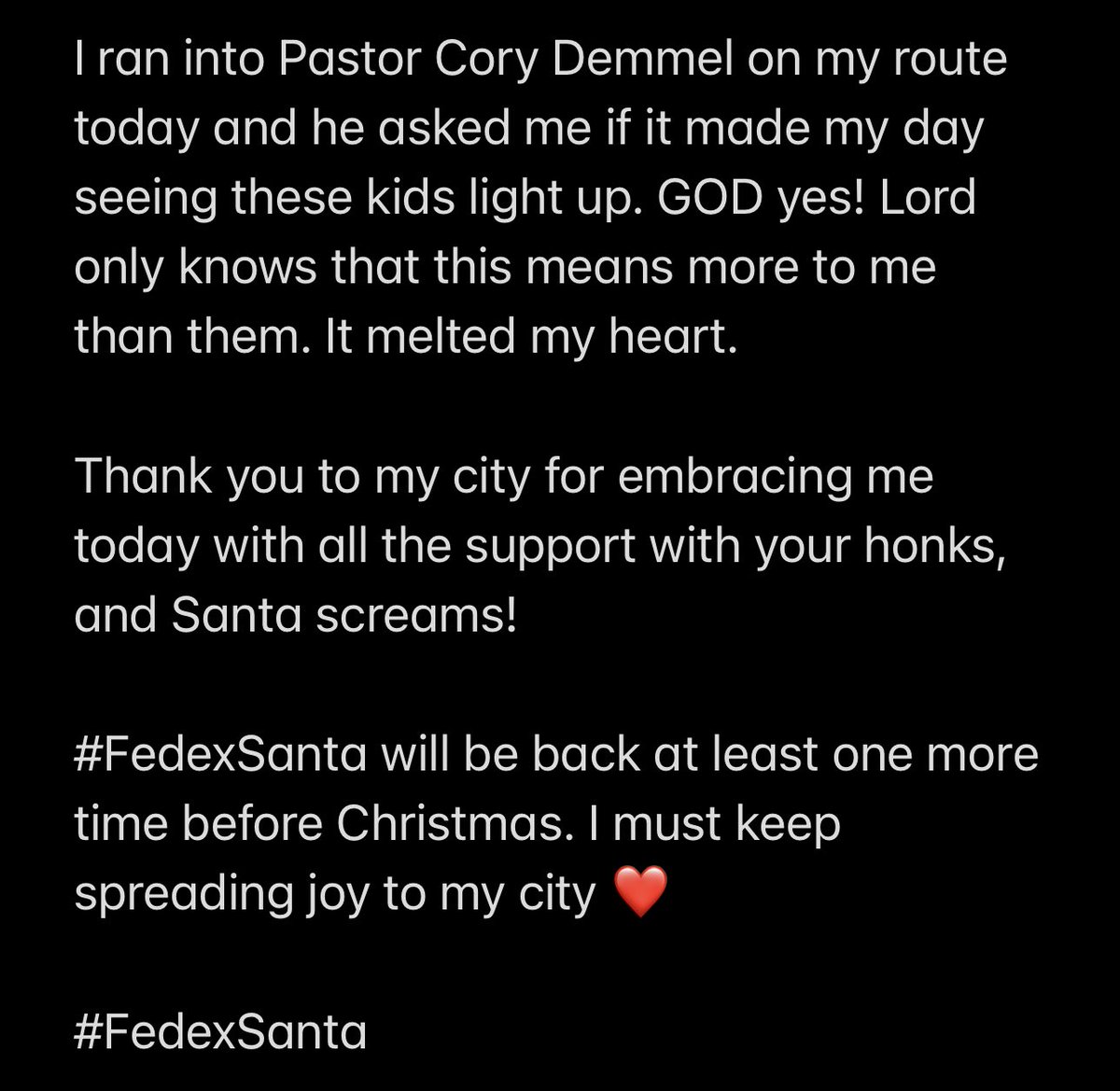 MikeAndrewRuiz's tweet photo. More photos in the thread…

#FedexSanta #CapeCoral https://t.co/Zd3MLopZgZ