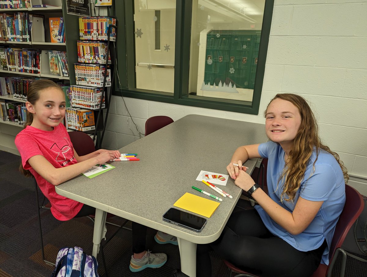 The WMS Kindness Club got us started by making holiday cards for area nursing homes. They have invited the whole school community to join in the effort next week.  Many will be blessed by these acts of kindness. <a href="/WMSTimberwolves/">Wildwood Timberwolves</a> @SuggsWms