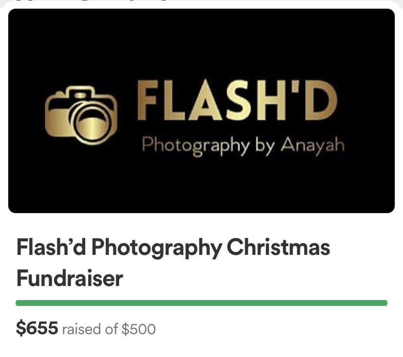 WE DID IT!! With 9 days left, my goal has been reached and passed!! Thank you to all of my supporters for donating, sharing, and continuing to donate❤️. I will continue the fundraiser as planned until the 25th and will announce the mini shoot winner Christmas Day🎄