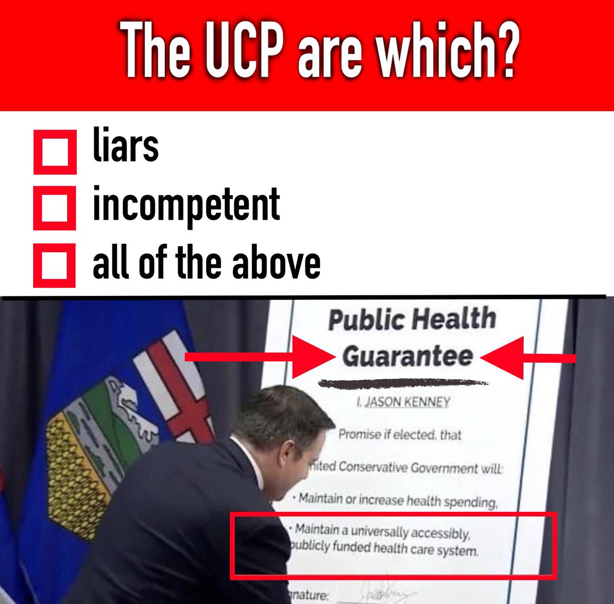 deo_mister's tweet photo. Which is it? 🤓 .. The UCP GUARANTEE!
#LyinUCP #AbLeg #ableg #Alberta #SomeoneBuyDanielleSmithGoogleMachine
#UnitedClownPosse #UsedCarParty
#healthcare https://t.co/Imhqj5csO6