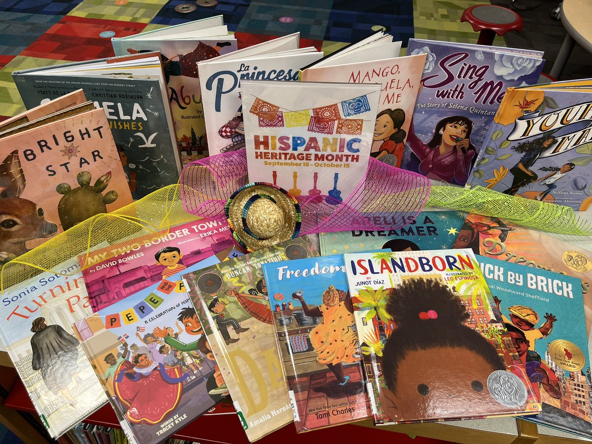 monicahammerick's tweet photo. Thank you WBEF for approving my grant to add HISPANIC HERITAGE books to our library collection. Our students are going to love these new titles. #onlywb #gretchkostars https://t.co/s2jUANw5tr