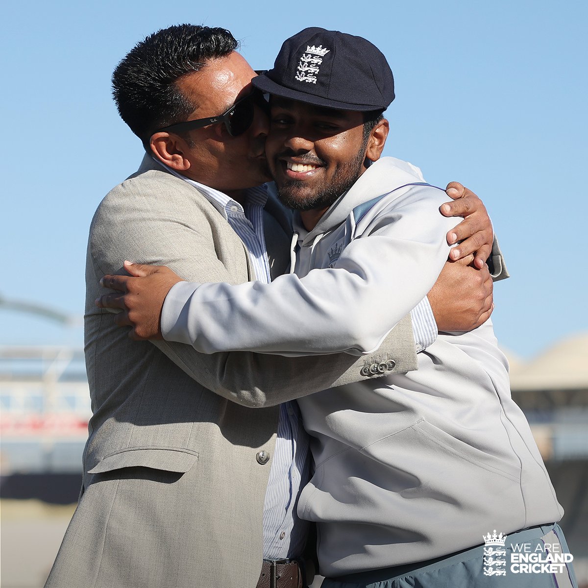 England Cricket (@englandcricket) on Twitter photo A special moment between father and son ❤️
Congratulations to our youngest ever Men's Test cricketer, <a href="/RehanAhmed__16/">Rehan Ahmed</a> 👏
🇵🇰 #PAKvENG 🏴 A special moment between father and son ❤️
Congratulations to our youngest ever Men's Test cricketer, <a href="/RehanAhmed__16/">Rehan Ahmed</a> 👏
🇵🇰 #PAKvENG 🏴