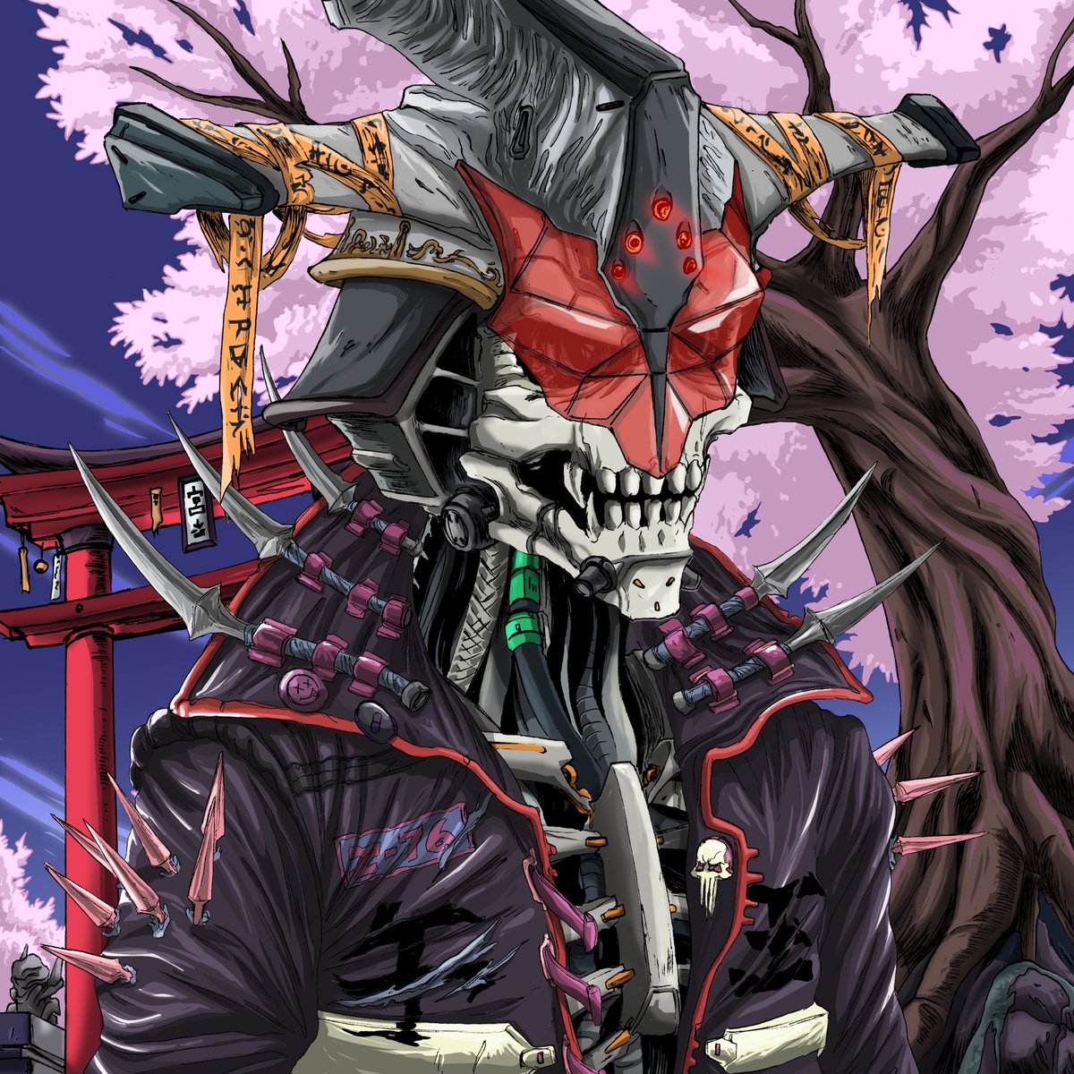 My cyborg hunter from the recent #tcc drop! Wouldn’t want to get in the way of this bad boy! #cnft