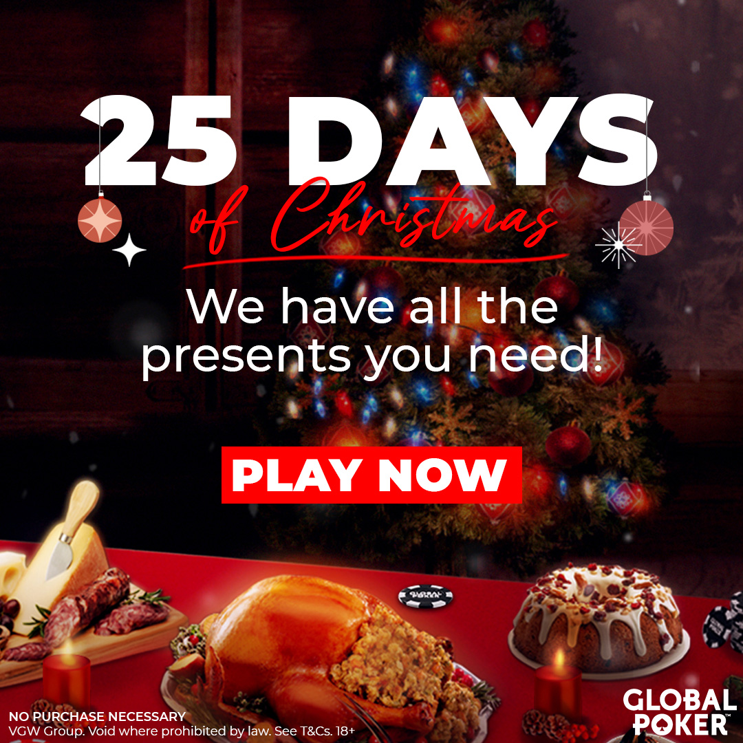 ONE lucky follower will win FREE entries for tomorrow's GC20M &amp; SC75K Scrimmages! Just ❤️&amp; RETWEET, then comment your #GLOBALPOKER username below.🎄🎁

We'll draw another winner if this gets 2⃣5⃣0⃣ RTs by 12:01 AM ET tom, 12/18. NO PURCHASE NECESSARY. 

bit.ly/GPXXVDays