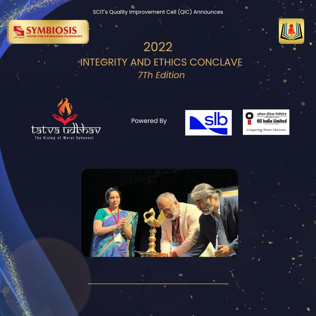 MBA_SCIT's tweet photo. With diya lighting by the Director Dr. Dhanya Pramod and the dignitaries in place, we mark the commencement of The 7th Integrity and ethics conclave-2022.
#SCIT #GuestLectureCommittee #Integrity&Ethics #Conclave #Lifeatscit https://t.co/nJI9I5zcxu