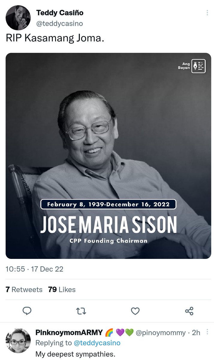 marortoll's tweet photo. Isa pang baliw. Tapos may Pinklawan pa na simpatiya. Kinumpirma lang na magkakampi talaga ang mga militanteng-kaliwa at mga liberal. https://t.co/7nJfGSbrpw