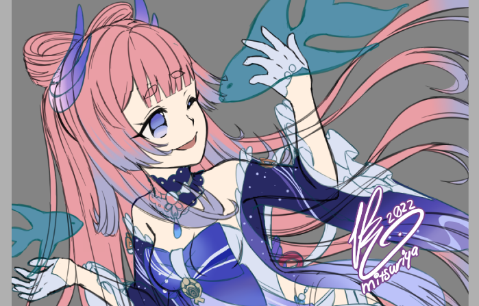 mitsuriya's tweet photo. a #wip of a drawing I am currently working on

#FANART #kokomi #GenshinImpact #SangonomiyaKokomi https://t.co/rBjGSmt0KG