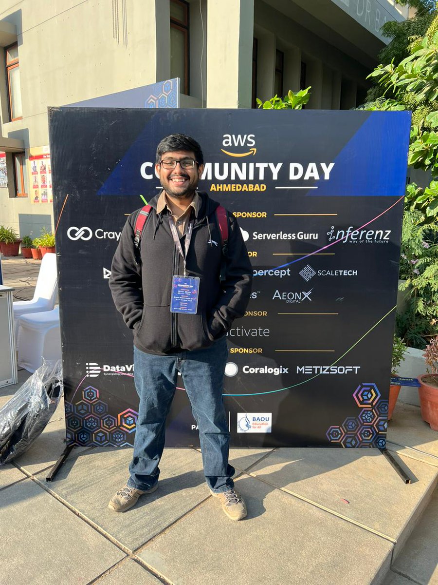 bhaumiksonii's tweet photo. #AWSCommunity
#awscommunityday 
#AWScommunityday
#Ahmedabad 
#BAOU 
1111 People attending this AWS Community Day!!!

“To be successful you need friends and to be very successful you need enemies.” - Dr. Sheldon Cooper https://t.co/Yjr6muU8W9