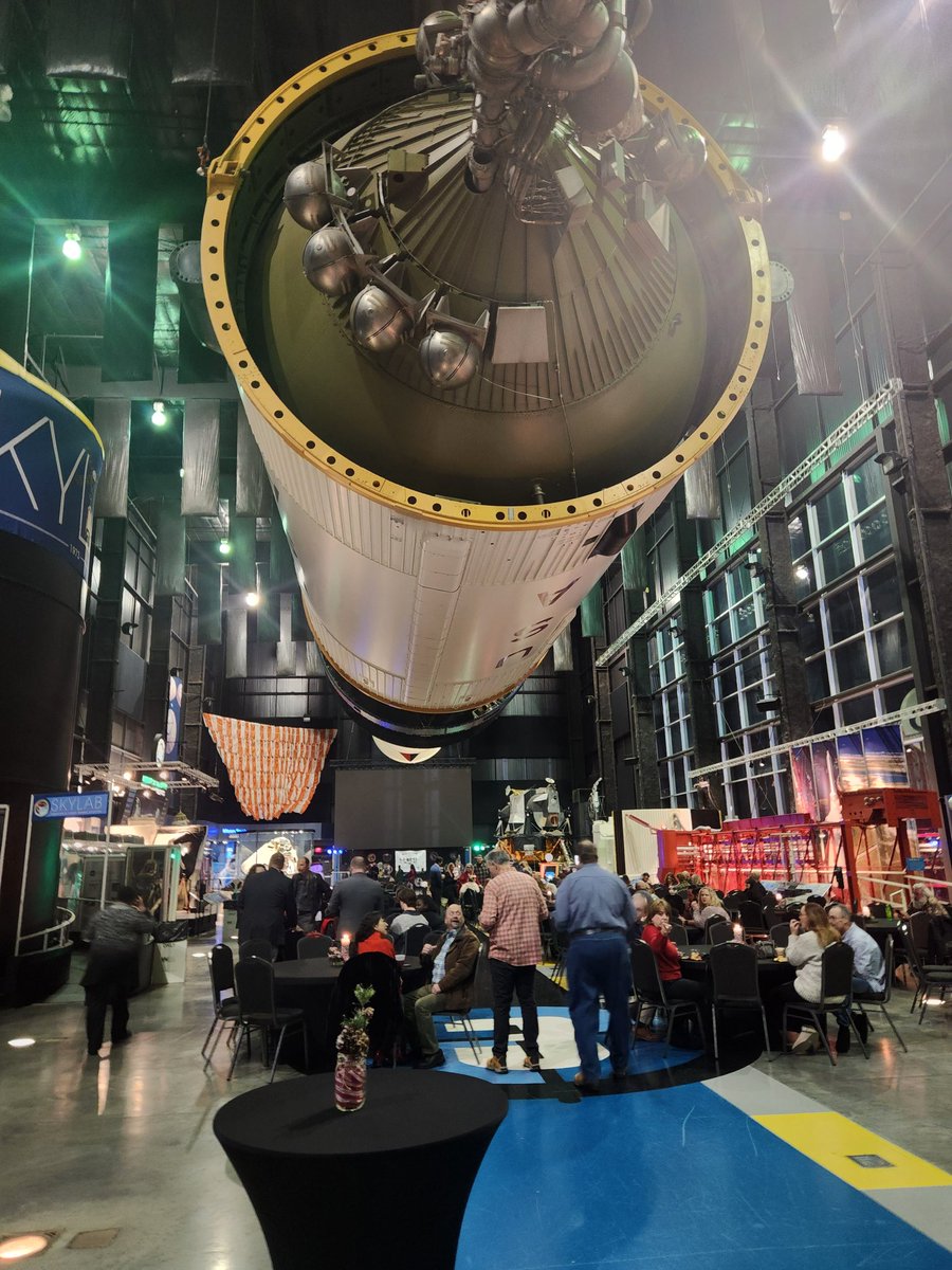 Enjoying your office Holiday party under a big ole rocket? Must be in Huntsville.