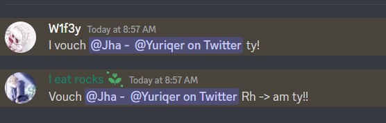 Yuriqer's tweet photo. #873 & #874 Vouches
:: 437th Trade
:: RH - AM
:: #YurisMMProofs
Platform: Discord | Full convo on my server ( in bio ) https://t.co/vLSiJ0AJ3q