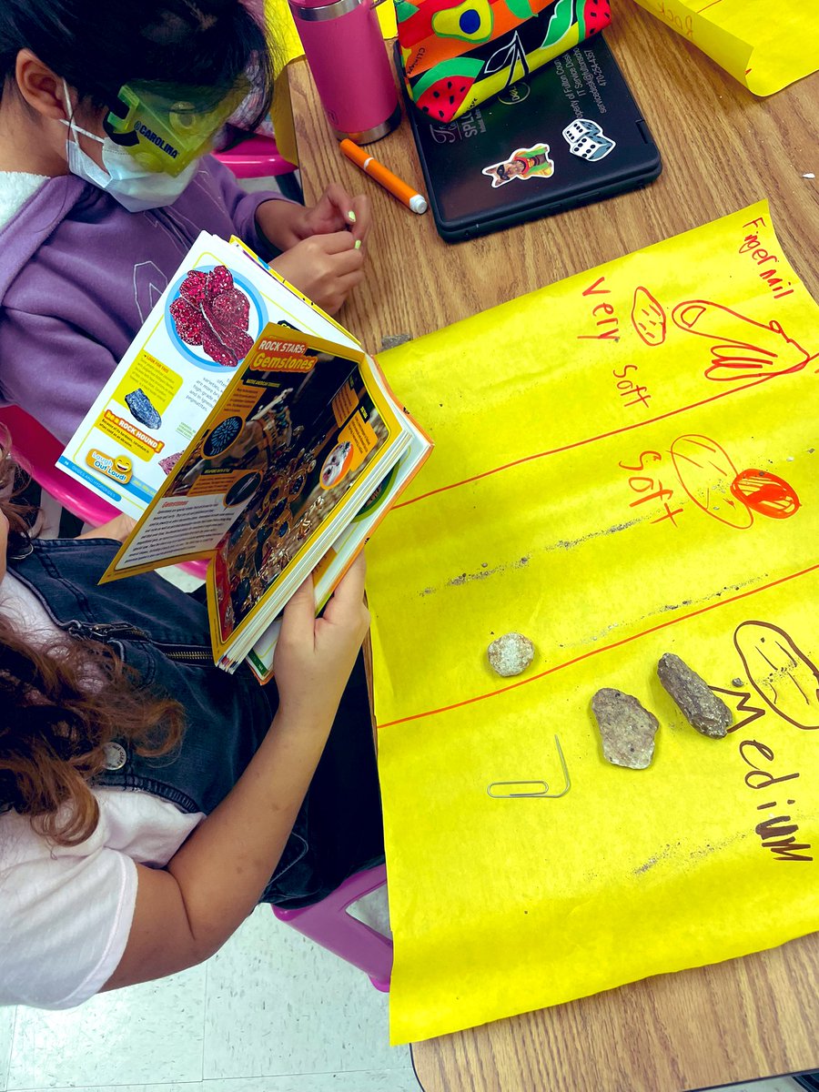 PowellinPrimary's tweet photo. This week was all about the physical attributes of rocks. #thirdgrade #scienceisourjam #rocksunit #sbcebobcats https://t.co/fG7Zzn3YwZ
