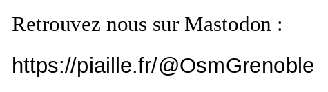 OpenStreetMap Grenoble 🔎🌍 (@osmgrenoble) on Twitter photo 