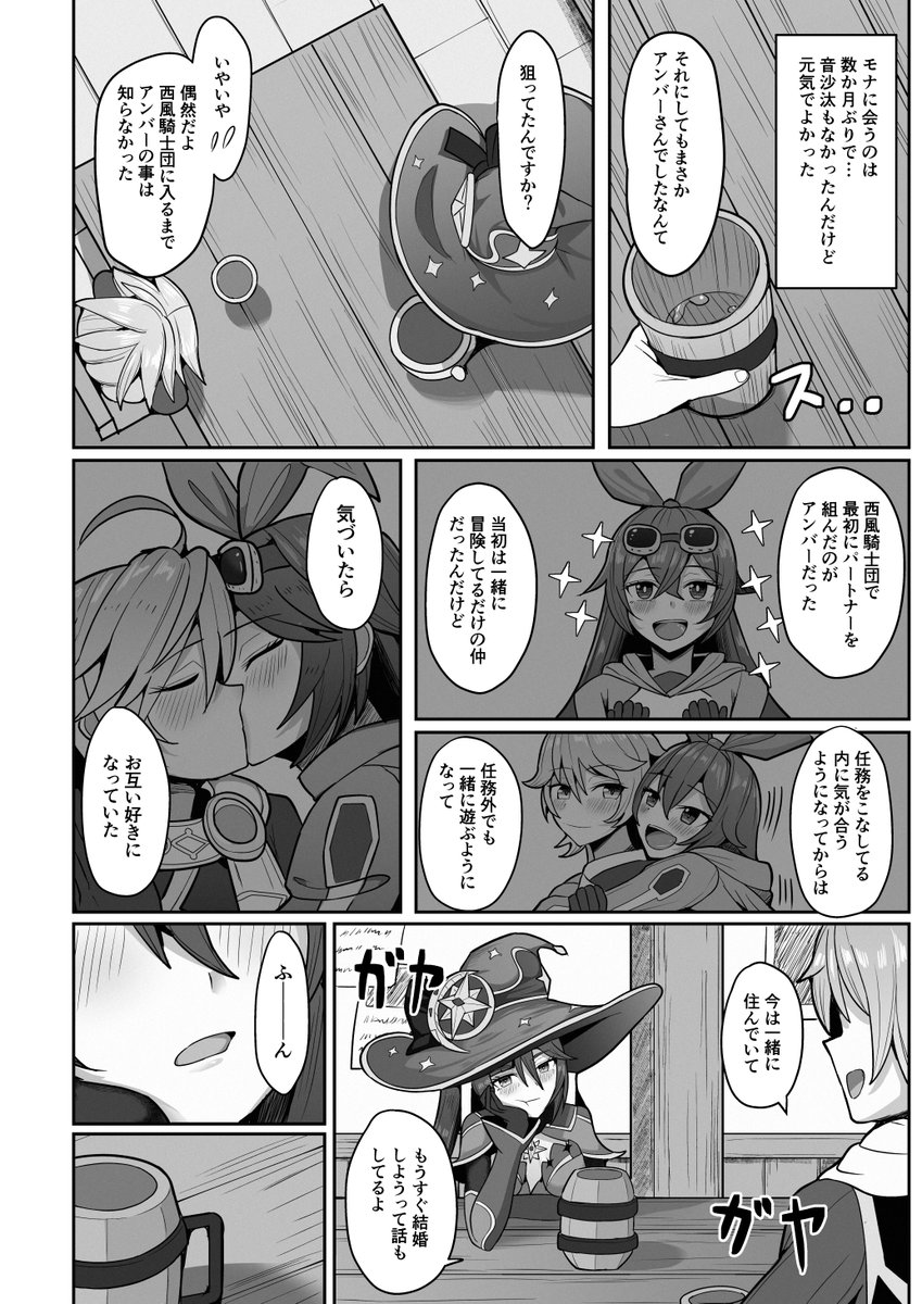 C101モナ新刊の冒頭8Pです(1/2)。 