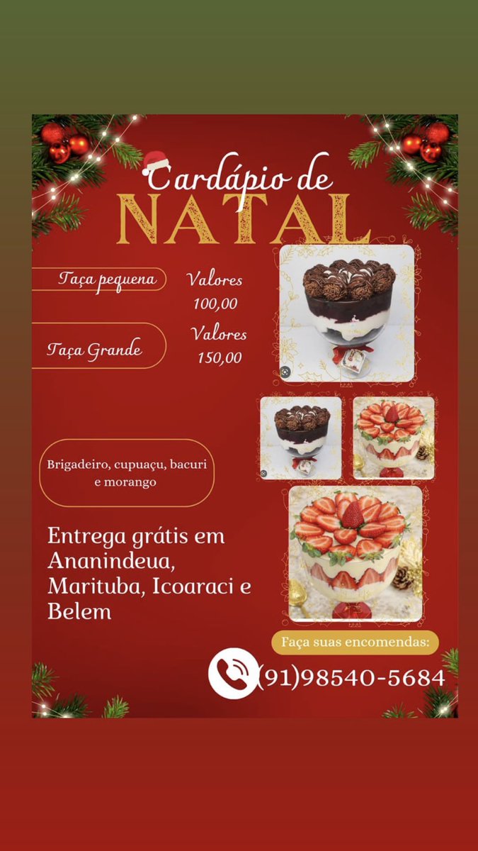 oioi gente, galera de belem do pará e regiao metropolitana queria que voces dessem uma olhada no trampo da minha mae que ta fazendo taça da felicidade pra vender no natal, quem puder ajudar eu agradeço muuito