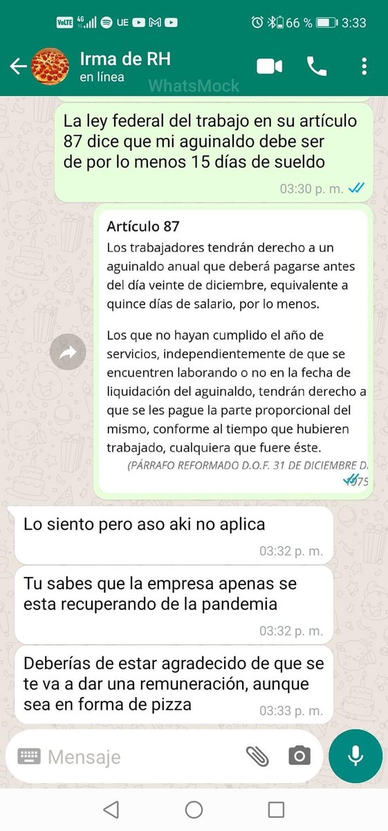 MexicoMagico's tweet photo. No hay aguinaldo, pero te damos una pizza 🍕 https://t.co/LegofLmZvt
