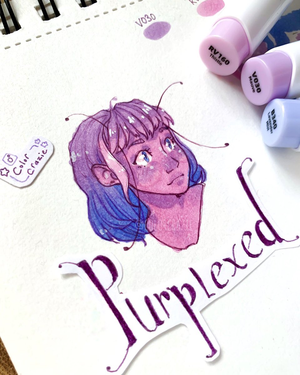 ColorCrazie's tweet photo. Alright it’s about time I started being active on here lol XD
I did this in September with my ohuhu’s for @markeruniverse ‘s #ColorsoftheMonth challenge! Of course I had to add a little pun hehe ⋆•̵̑◡͐•̵̑⋆
#art #traditionalart #OC https://t.co/Z8T8zx2yw0