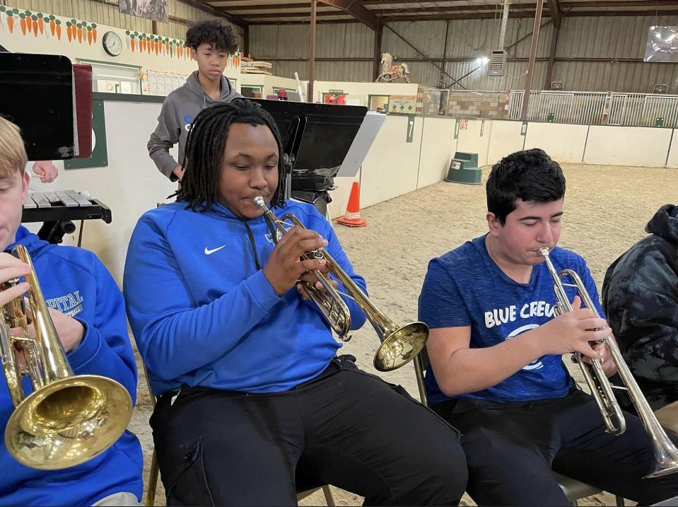 GoCougarNation's tweet photo. CCHS Band and Choir shared their gift of music with the students at Jesse Baker School in Elk Grove. Beautiful community gathering. Thank you for having us. https://t.co/gHaa71XQ6Q