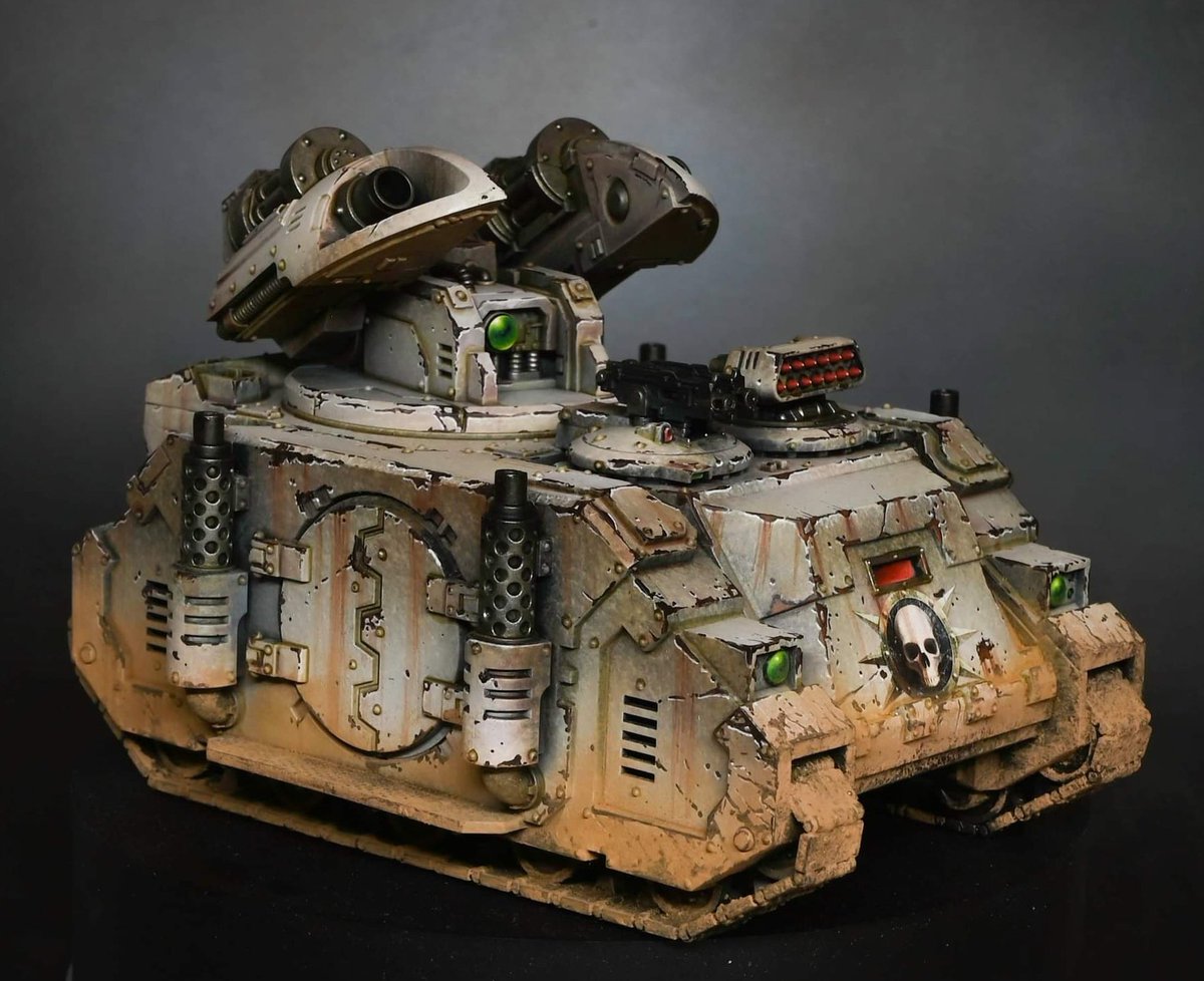 I finished up the Scorpius Missile Tank that Games Workshop sent me for free, now its up on my YouTube channel with a video on how to paint it for the Death Guard! #PaintingWarhammer #WarhammerCommunity