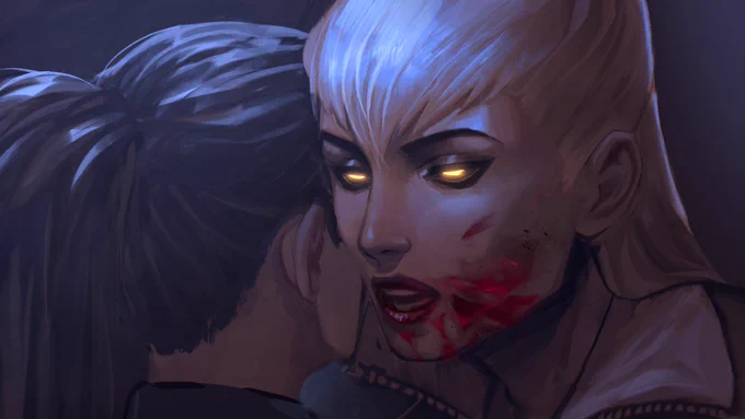 Commission, Jennifer's body but with Kai'sa and Evelynn 