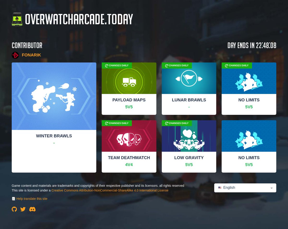 Daily Overwatch arcade modes tweet media