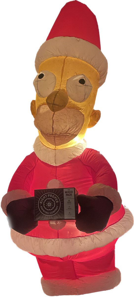 Santa Homer thinks I’ve been a good boy this year! Little does he know…..