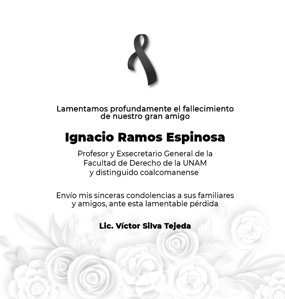 Lamento mucho el fallecimiento de nuestro gran amigo Ignacio Ramos Espinosa. Me quedo con el mejor de los recuerdos de este gran ser humano.
Mi sincero pésame para su familia. 
QEPD.