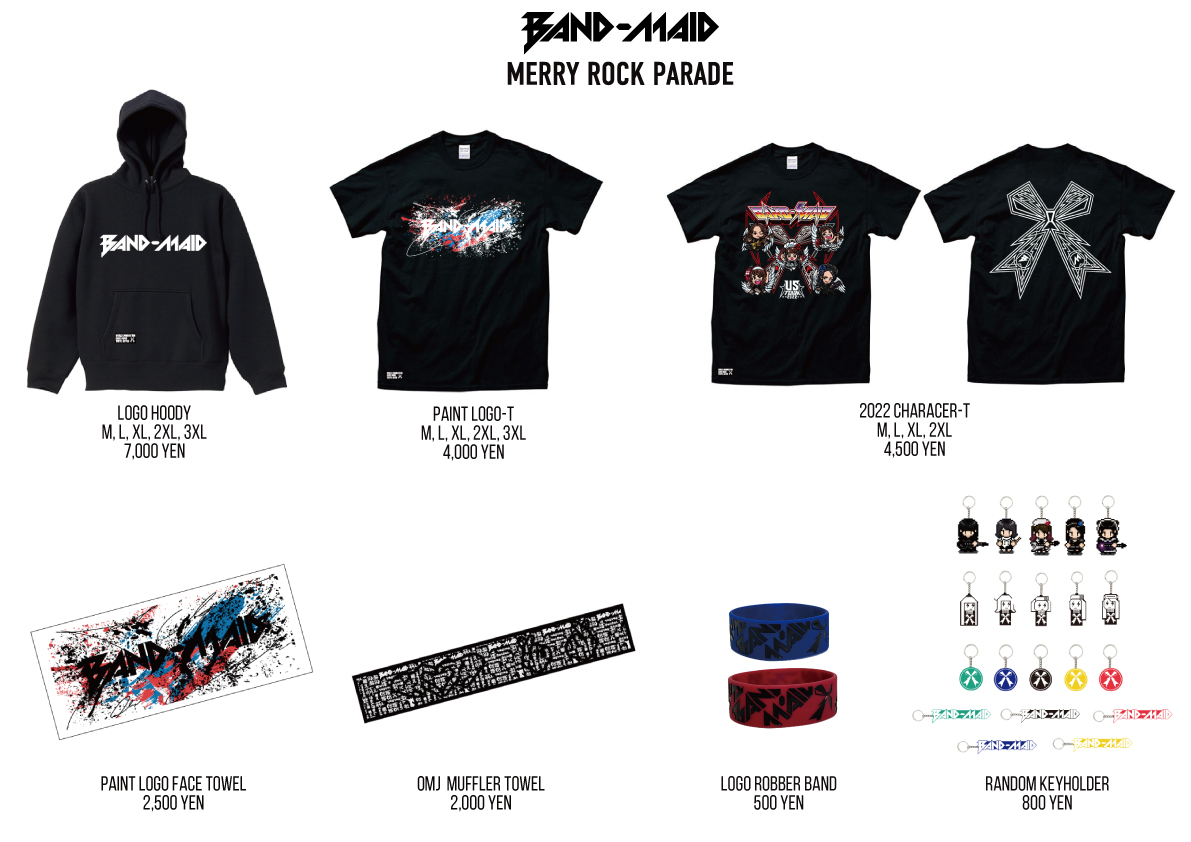 BAND-MAID タオル、キーホルダーセット 商品一覧ページ | ≠ME OFFICIAL SHOP | アイテム別