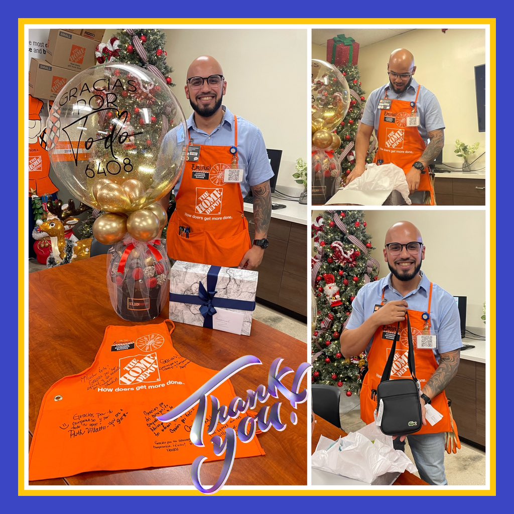 Thank you Emmanuel for everything you did in 6408. We wish you much success in your new store.