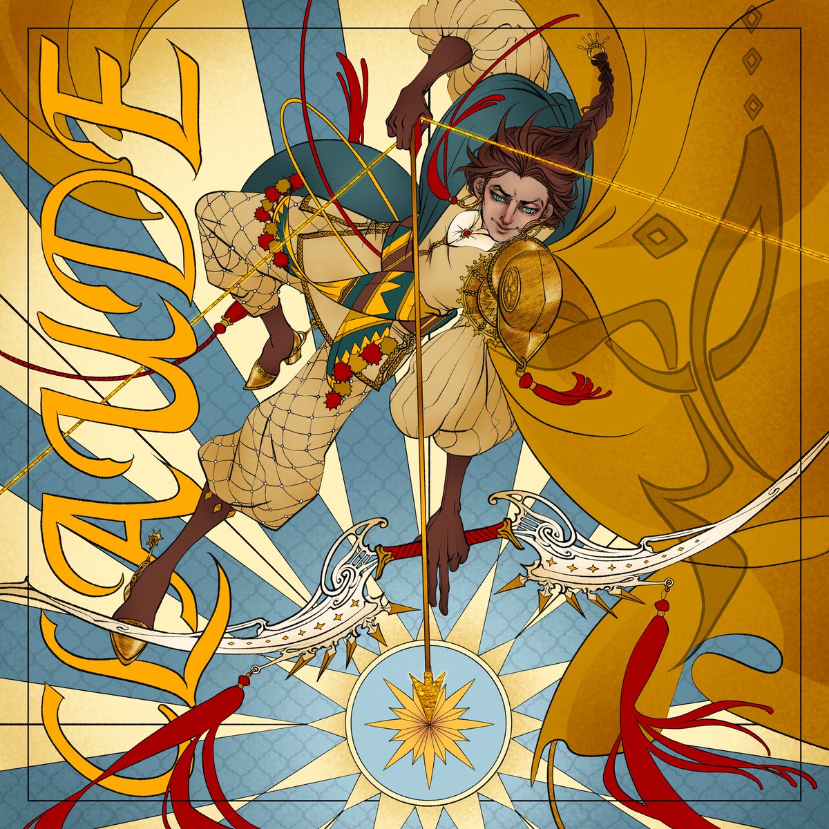 I also had the pleasure of drawing #Claude for the <a href="/FE3HCOLOR/">Color Me Fódlan: A FE3H Coloring Book</a> zine! Leftover sæles are in the lïnk below. #FE3H