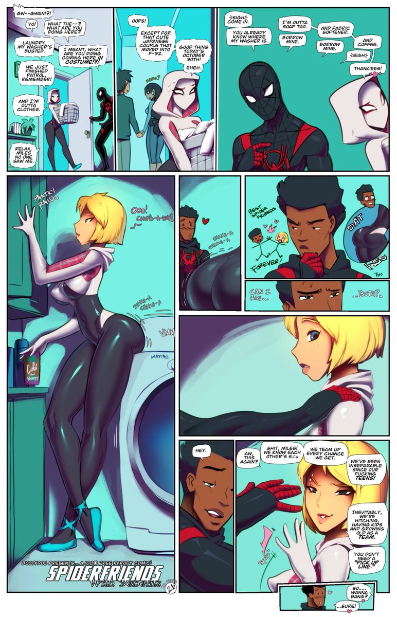 EeveePalace's tweet photo. Spiderfriends With Benefits
Artist Fred Perry
Part 1 https://t.co/oZZl1YneLD