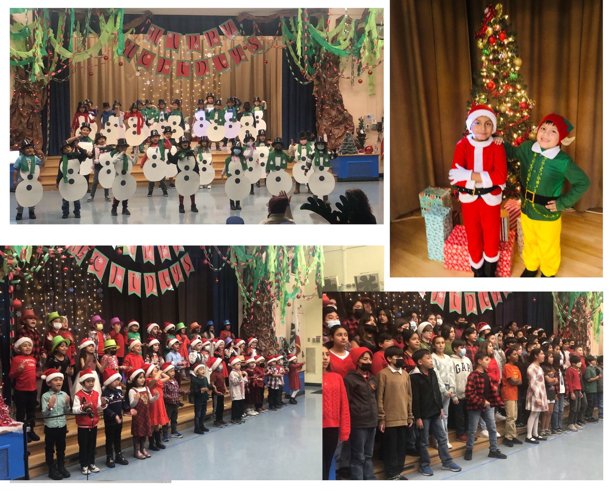 Winter Performance <a href="/VanDeeneAve/">Van Deene Elementary</a> was filled with dancing snowmen to a little Santa and his elf joining us! Great job students and teachers #HappyHolidays2022