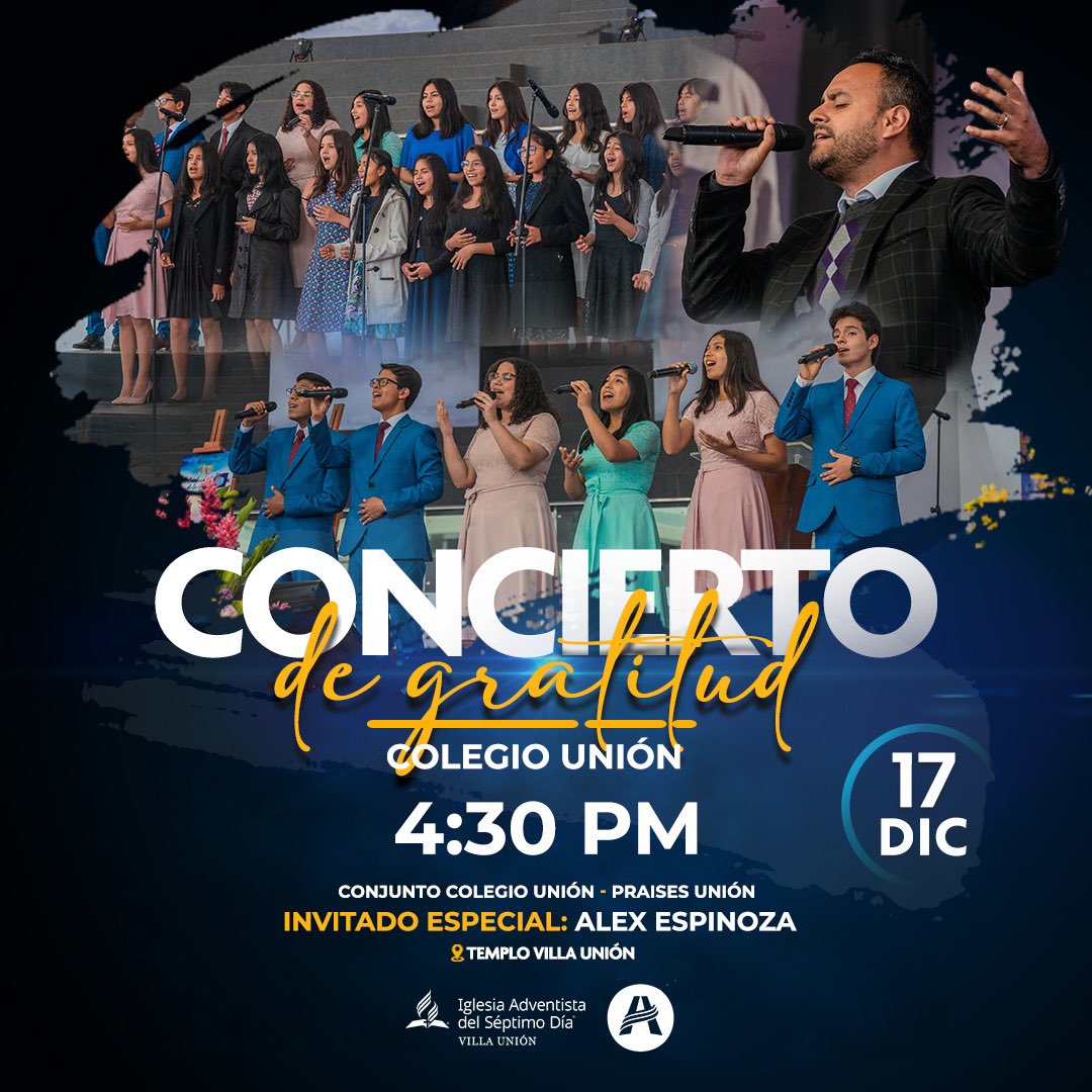 ColegioUnion's tweet photo. 💌 Querido amigo! Te invitamos a participar del concierto de gratitud de nuestro Colegio Unión ❤️🤩. Tendremos como invitado a nuestro amigo Alex Espinoza ✨. Ven, participa de una tarde musical. Los esperamos ✨🤗.

⏰ 4:30 pm
📍 Templo Villa Unión

#ConciertodeGratitud https://t.co/GOkWGCqb8W