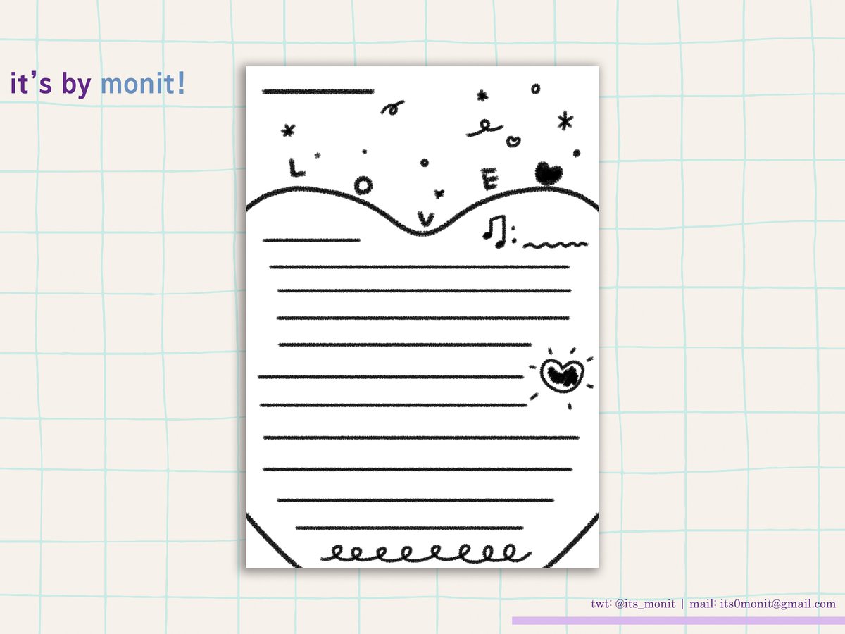 its_monit's tweet photo. #모닛커미션
ヾ(≧▽≦*)o

*개인제작용 편지지 도안 커미션*
*디자인 도용 금지.*

#편지지커미션 #편지지도안
#굿즈커미션 #도안커미션 #디자인커미션 https://t.co/JFkj5QjZlq